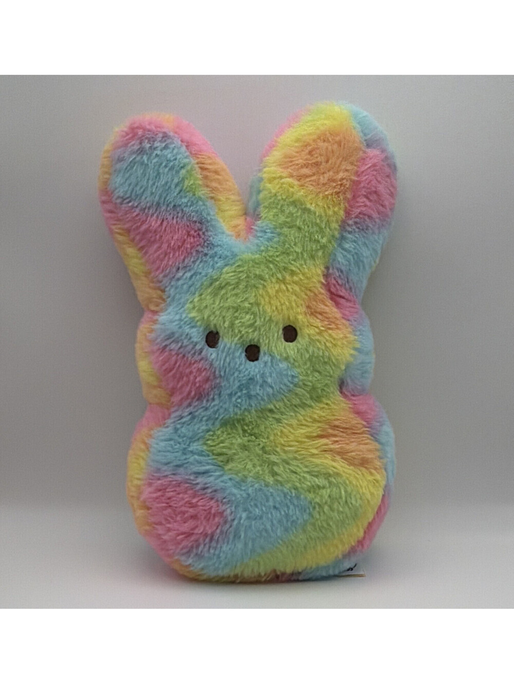 Peeps Multicolor Tie-Dye Plush Bunny Rabbit, Small 6-14in Washable Easter